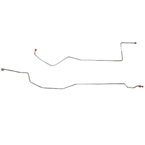 1966-67 Ford Fairlane V8 Transmission Cooler Lines 2 Piece Stainless - DTC6601OM